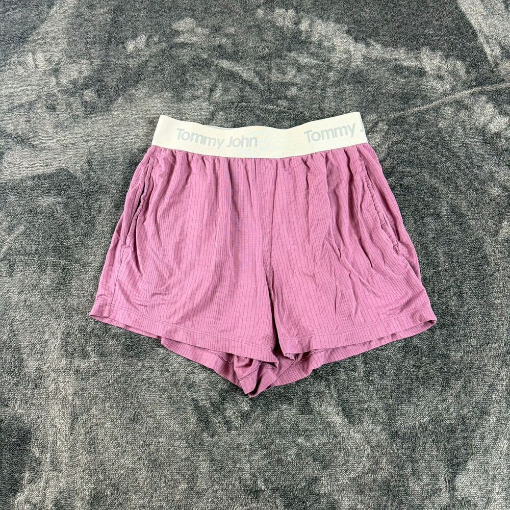 Tommy John Women's Pajama Lounge Shorts Pockets Women's XS Ribbed